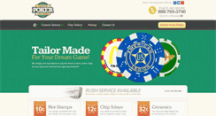 Desktop Screenshot of custompokerchipsets.com